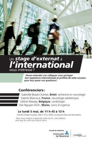 Conférence « Un stage d'externat à l'international »