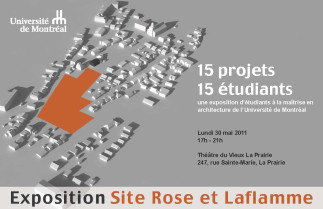 Site Rose et Laflamme : 15 étudiants en architecture exposent leurs projets