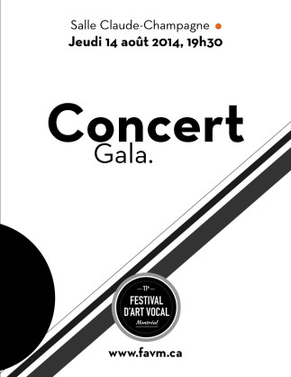 Festival d'Art Vocal de Montréal - Concert Gala