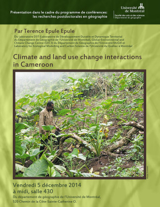 Climate and land use change interactions in Cameroon