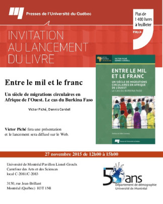 Lancement du livre « Entre le mil et le franc : un siècle de migrations circulaires en Afrique de l'Ouest »