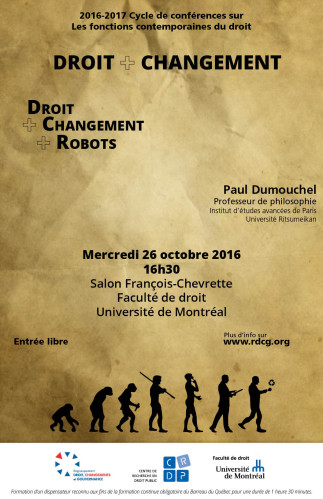 Droit + Changement + Robots