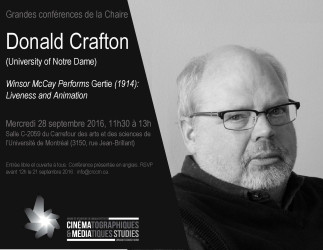 Grandes conférences de la Chaire: Donald Crafton (University of Notre Dame)