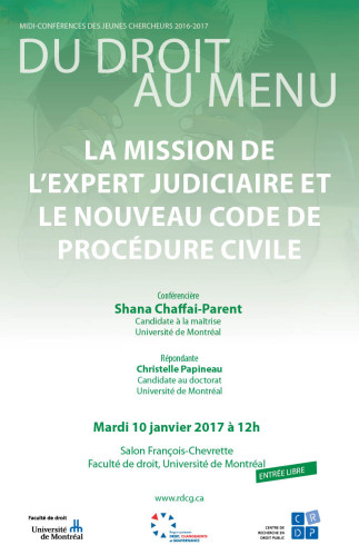 La mission de l’expert judiciaire et le nouveau Code de procédure civile