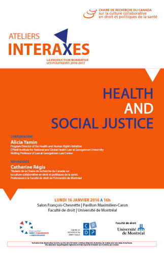 Ateliers Interaxes | « Health and Social Justice »
