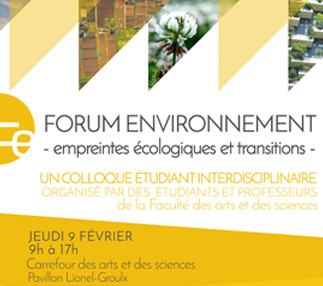 Forum environnement - Empreintes écologiques et transistions