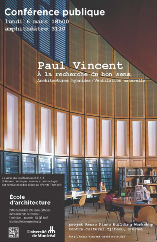 Conférence BEST avec l'architecte français Paul Vincent