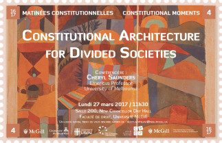 Matinées constitutionnelles : Constitutional Architecture for Divided Societies