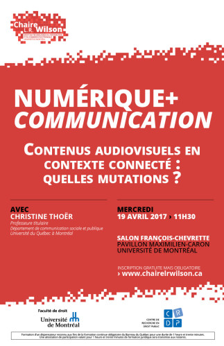 Numérique + Communication - Contenus audiovisuels en contexte connecté : Quelles mutations ?