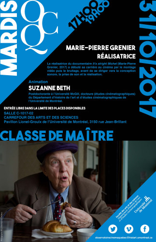Mardi OCQ - Classe de maître avec Marie-Pierre Grenier