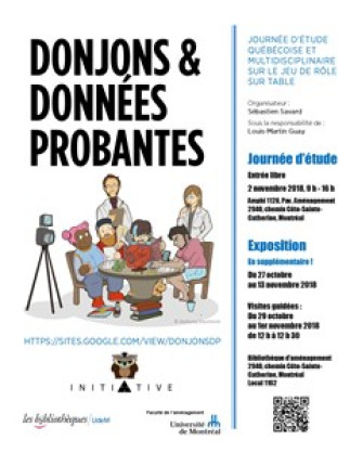 Exposition - «Donjons et Données probantes» à la Bibliothèque d'aménagement