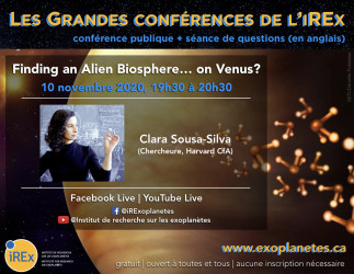 Les grandes conférences de l’iREx – Dr Clara Sousa-Silva