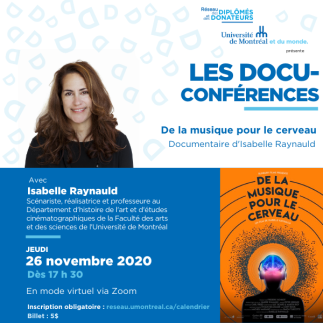 LES DOCU-CONFÉRENCES | Avec Isabelle Raynauld et Isabelle Peretz