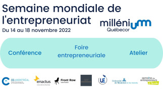 Semaine mondiale de l'entrepreneuriat à l'UdeM par Millénium Québecor