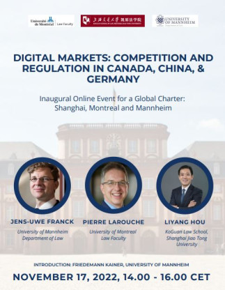 Digital Markets: Competition and Regulation in Canada, China, and Germany