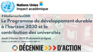Le Programme de développement durable à l’horizon 2030 et la contribution des universités