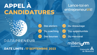 Appel à candidature - Parcours entrepreneurial Datapreneur