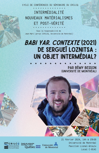 Conférence « Babi Yar. Contexte (2021) de Sergueï Loznitsa : un objet intermédial? »