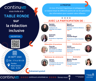 Table ronde sur la rédaction inclusive