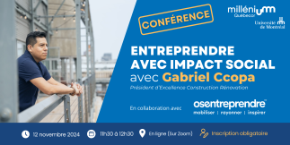 Entreprendre avec impact social avec Gabriel Ccopa, fondateur d'Excellence Construction Rénovation