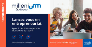 Recevez jusqu’à 20 000 $ en bourses pour soutenir votre projet.