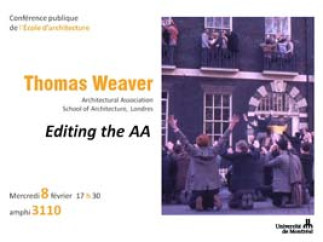 Editing the AA avec Thomas Weaver (AA Londres)