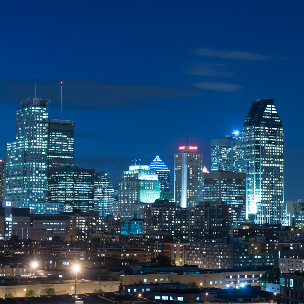 Ville de Montréal la nuit